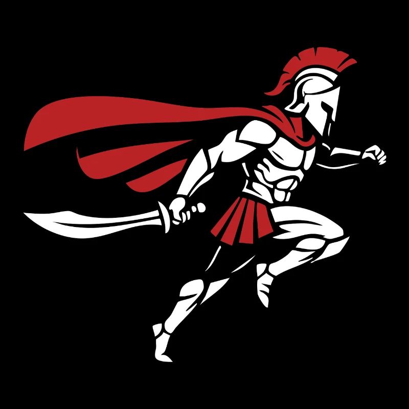 Spartan Sprint Sword Maskottchen Spartan Runner