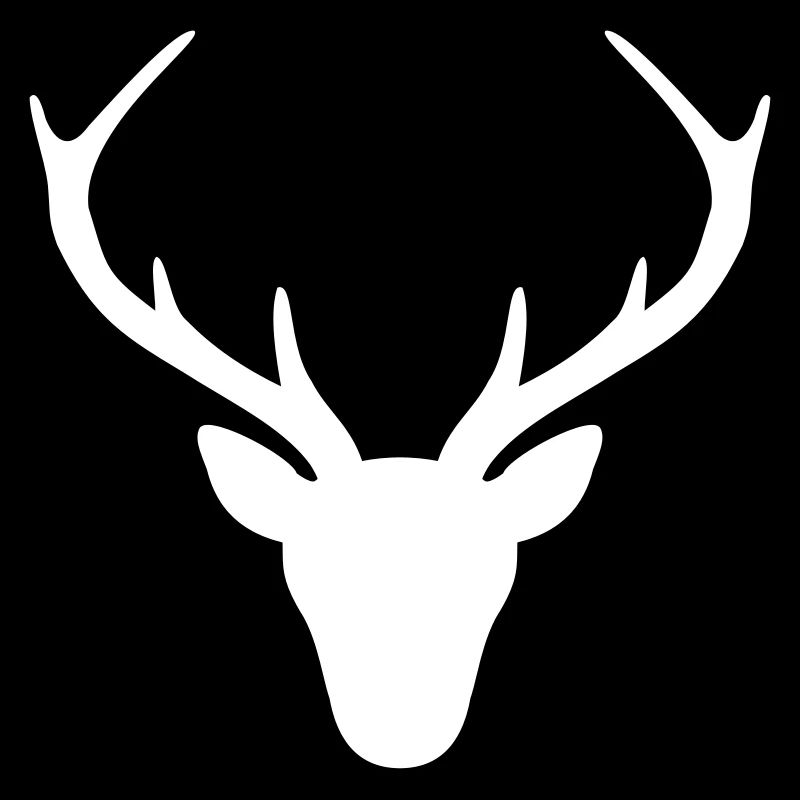 Hirsch Geweih Silhouette Jagd Jger Geschenk