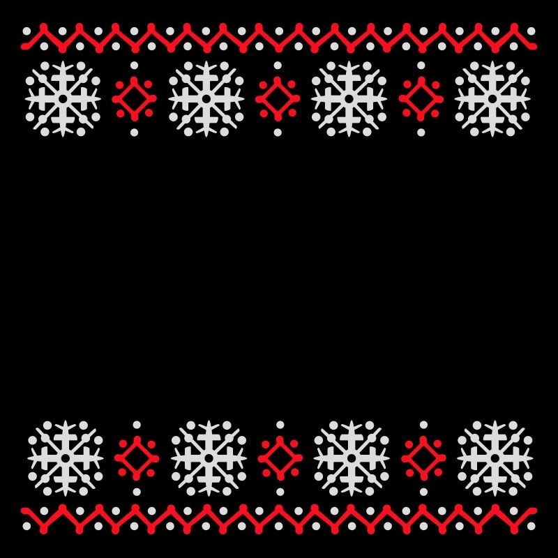 Ugly Sweater Weihnachten Muster Schneeflocken Cool
