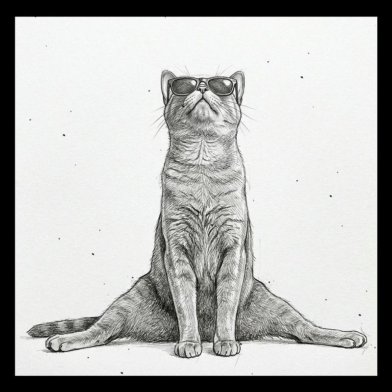 Séparations de yoga pour chats cool
