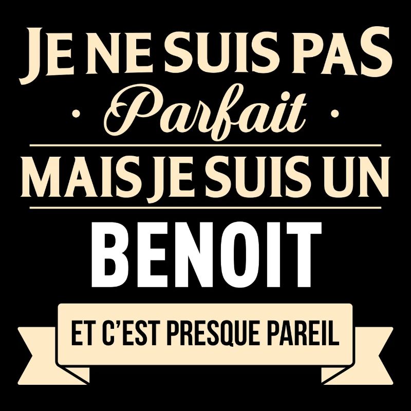 Je Ne Suis Pas Parfait Mais Je Suis Un Benoit E...