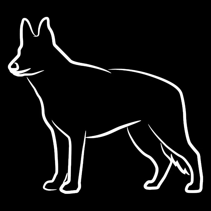 Deutscher Schäferhund Skizze