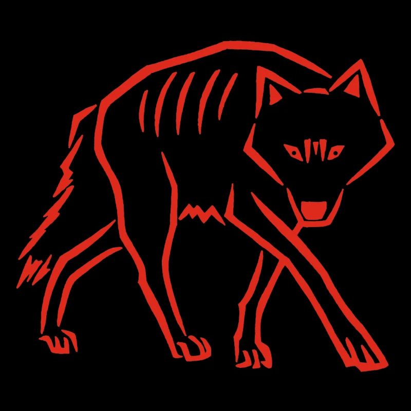 à pas de loup (rouge)