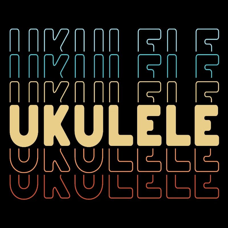 Ukulele typography