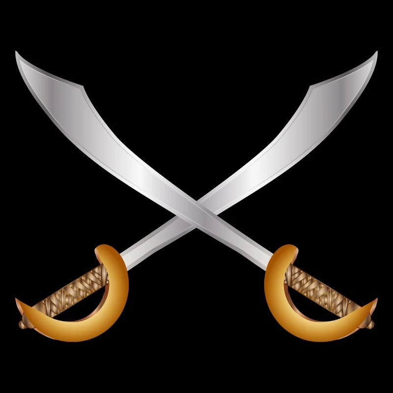 Sabres de pirates croisés – Thème d’aventure classique
