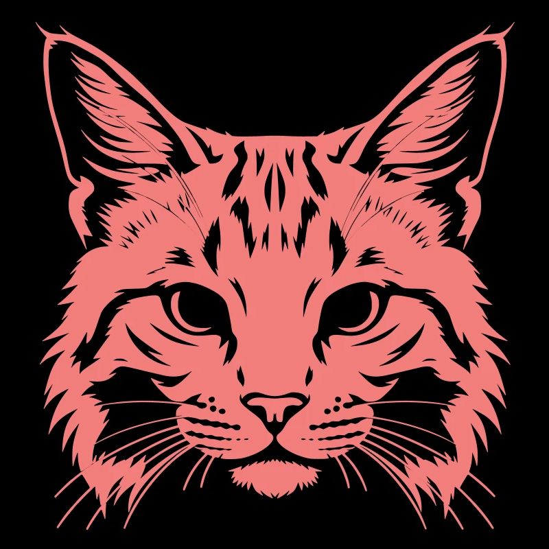 Silhouette de tête de chat