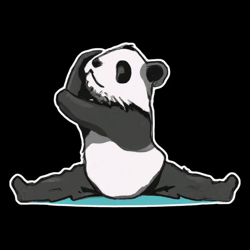 Panda Pose Sticker