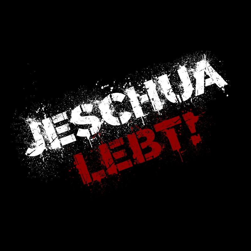 Yeshua lives white and red
