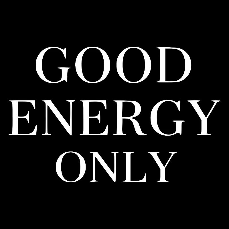 Good Energy Only Typography