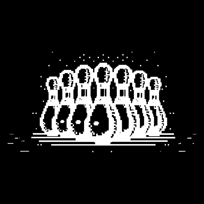 Quilles de bowling Pixel Graphic