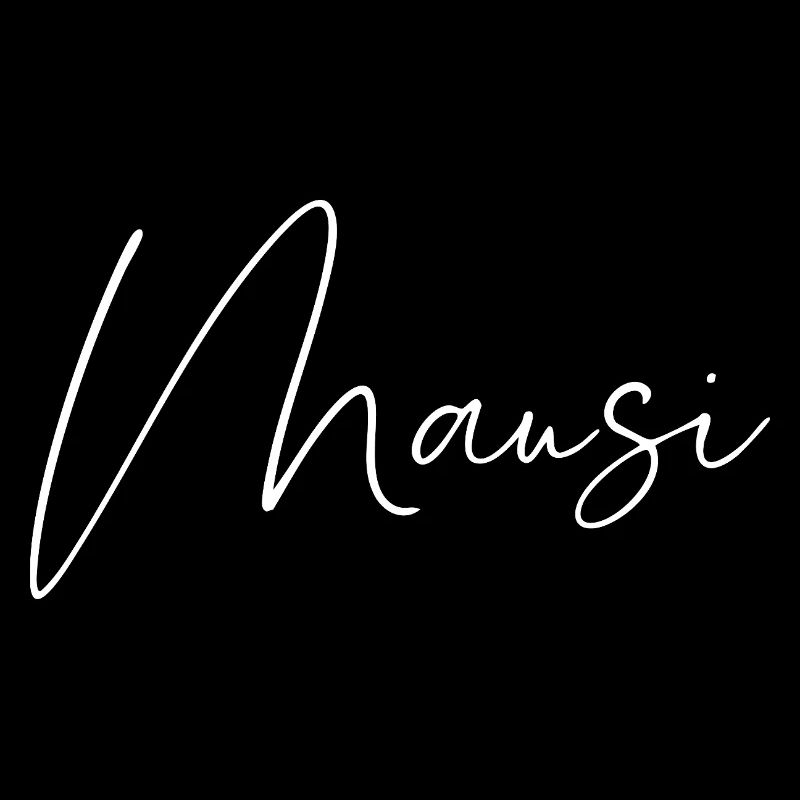 Mausi / Conception d’écriture manuscrite (Blanc)