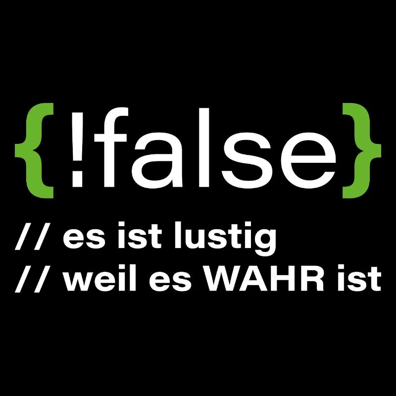 false - Lustiger Programmierer Spruch