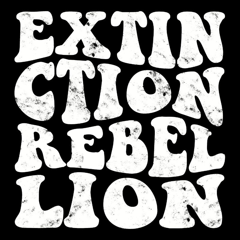 Extinction Rebellion Rétro blanc