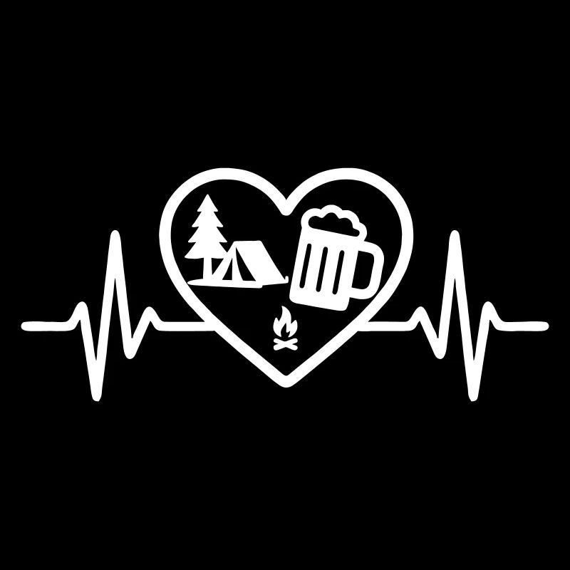 Heart Camping Bier