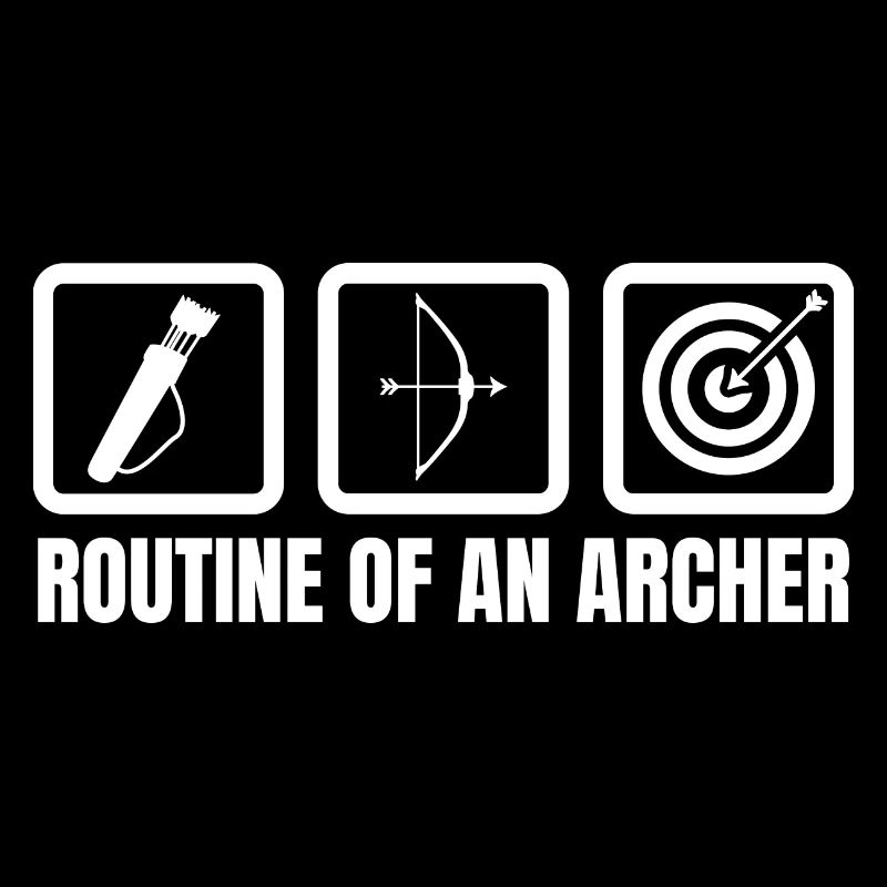 Routine eines Bogenschützen