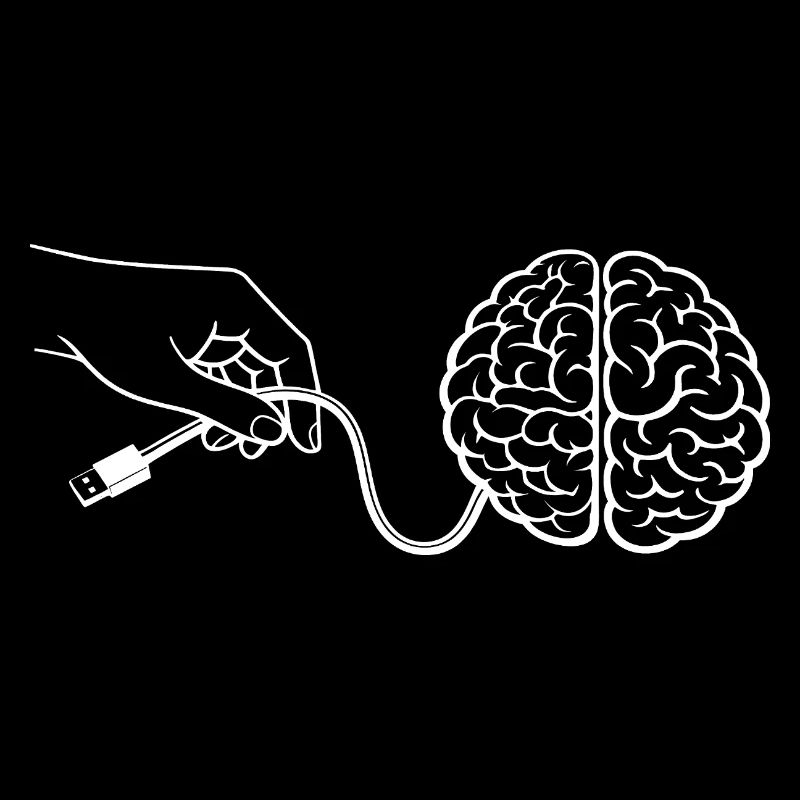 Connecteur de câble Brain Head Intelligence Intelligence artificielle