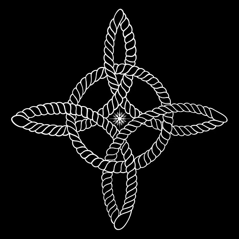 Hexenknoten mit Stern