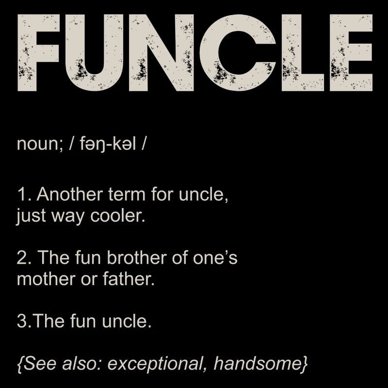Funcle Typography Tee Design