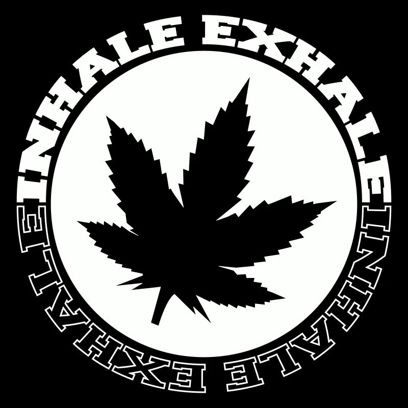 Cannabis Leaf Round Logo