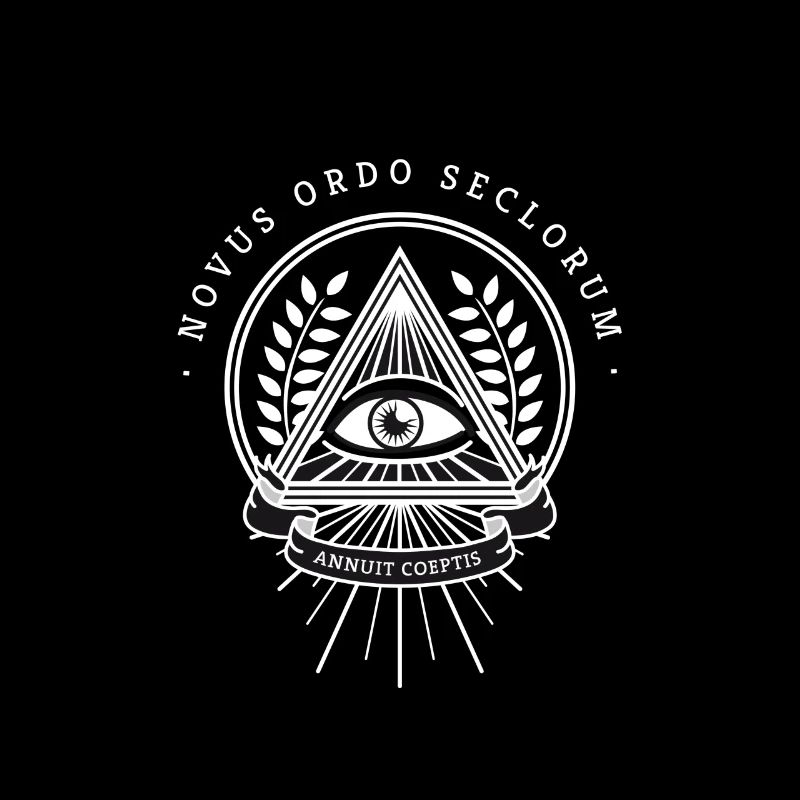 Illuminati œil omniscient pyramide de la société secrète