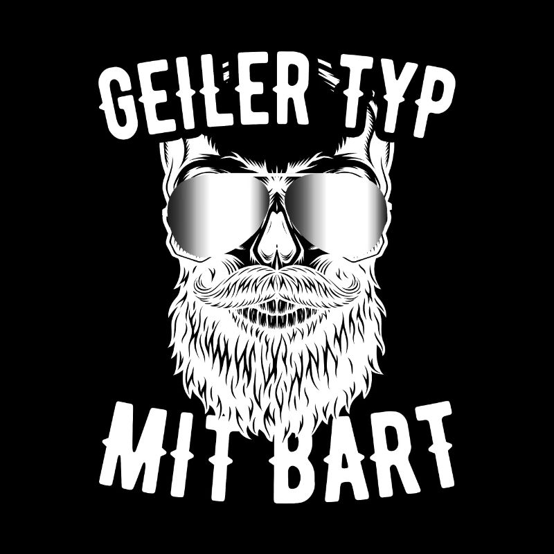 Geiler Typ Mit Bart Bartträger Barbier Vollbart