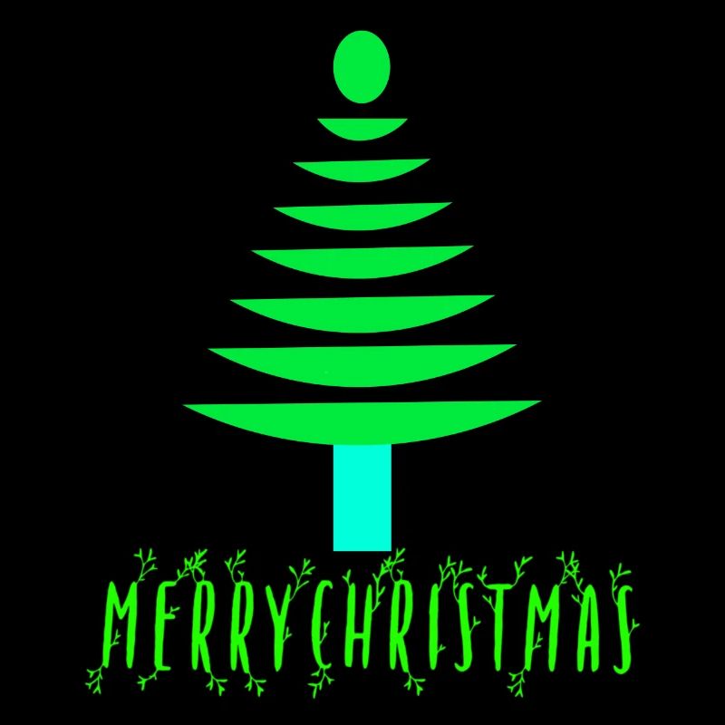 Neon Pine Christmas Tree