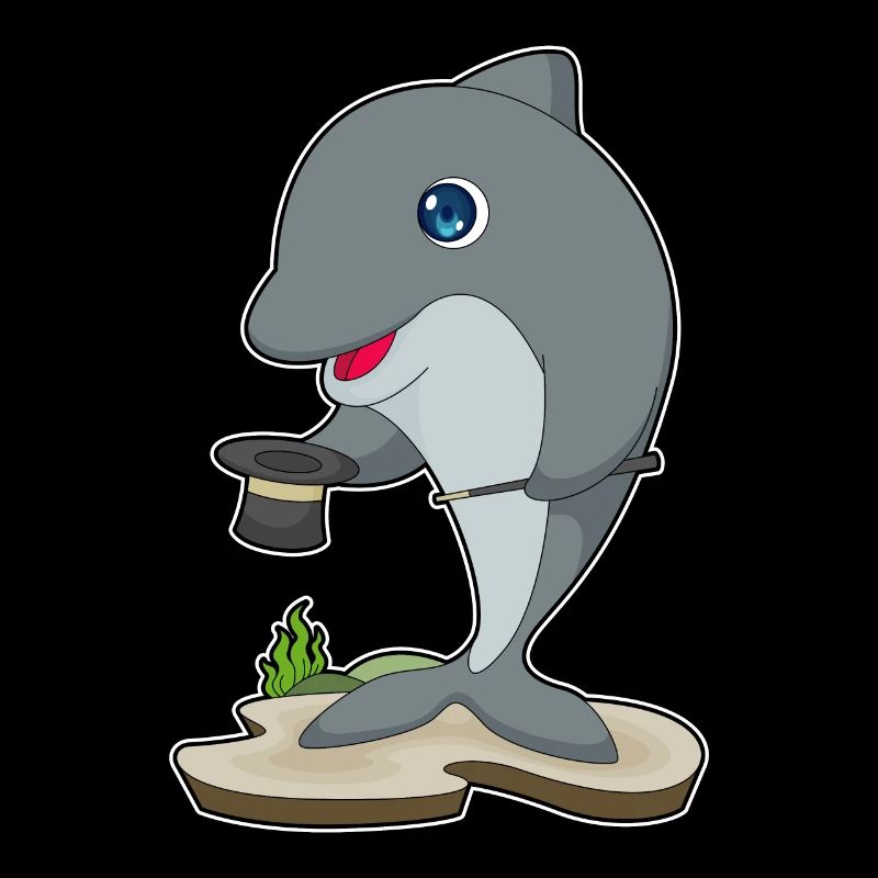 Chapeau haut de forme Dolphin Wizard