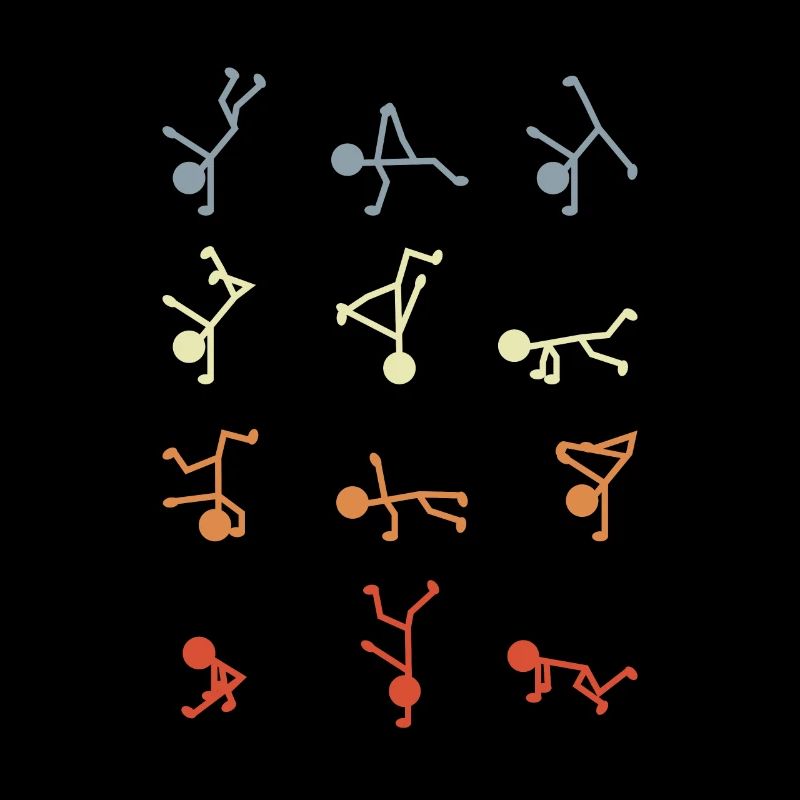 Figurines bâton breakdancer