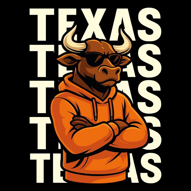 Cool bull Texas style