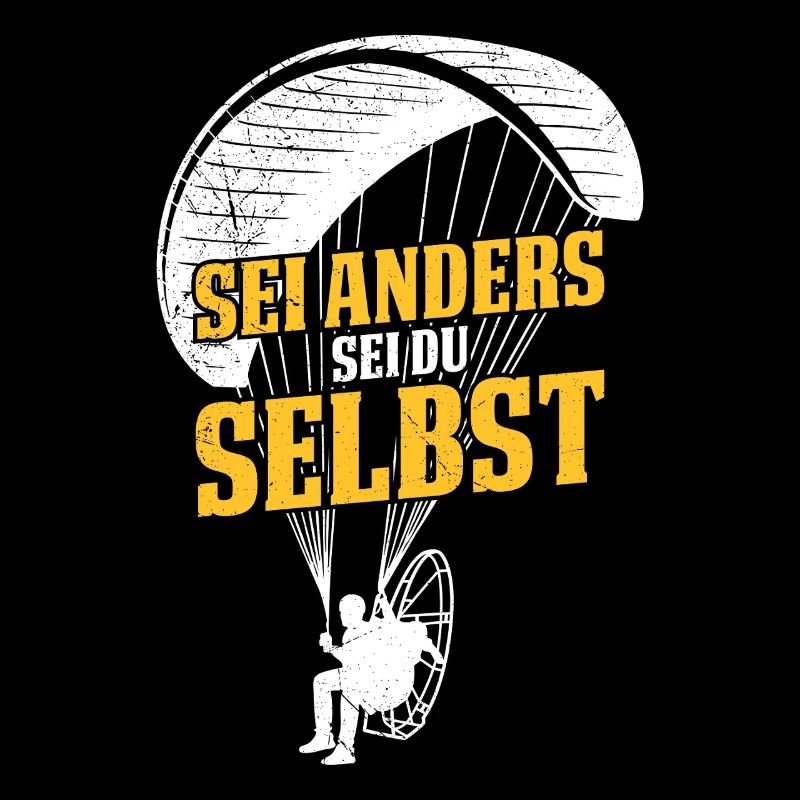 Gleitschirm SEI ANDERS SEI DU SELBST Lustiges