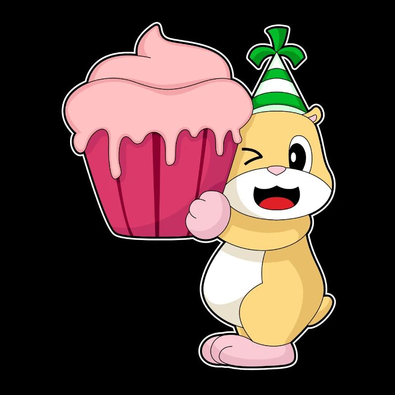 Hamster Geburtstag Cupcake