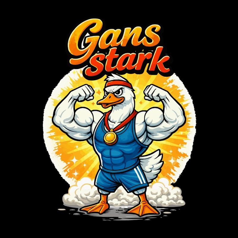 Gans Stark Muskelheld
