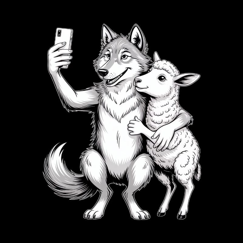 Loup et mouton