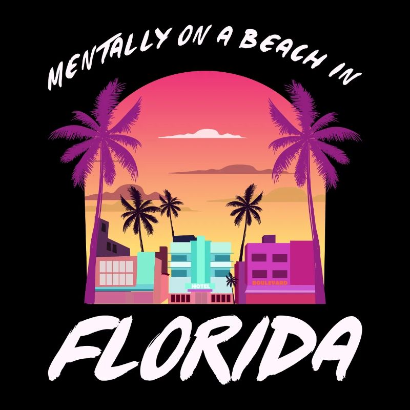 Florida Retro Sunset Beach Vibe