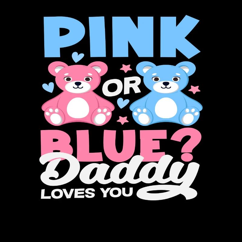 Pink Oder Blau Papa Liebt Dich Bär