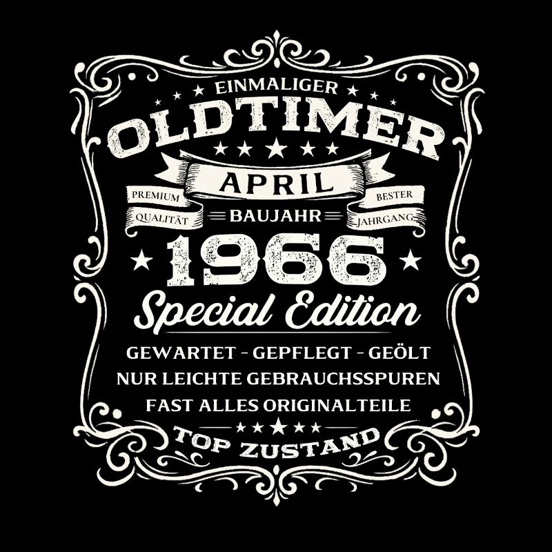 60. Geburtstag Geschenk Mann Oldtimer April 1966