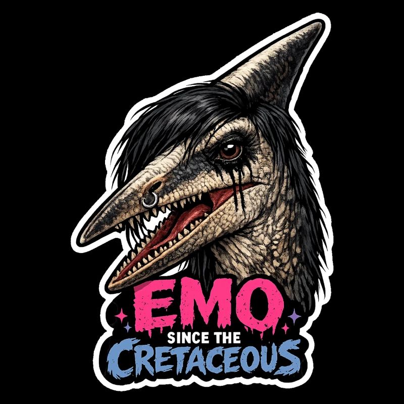 Dinosaure emo, Dino triste, Émotif