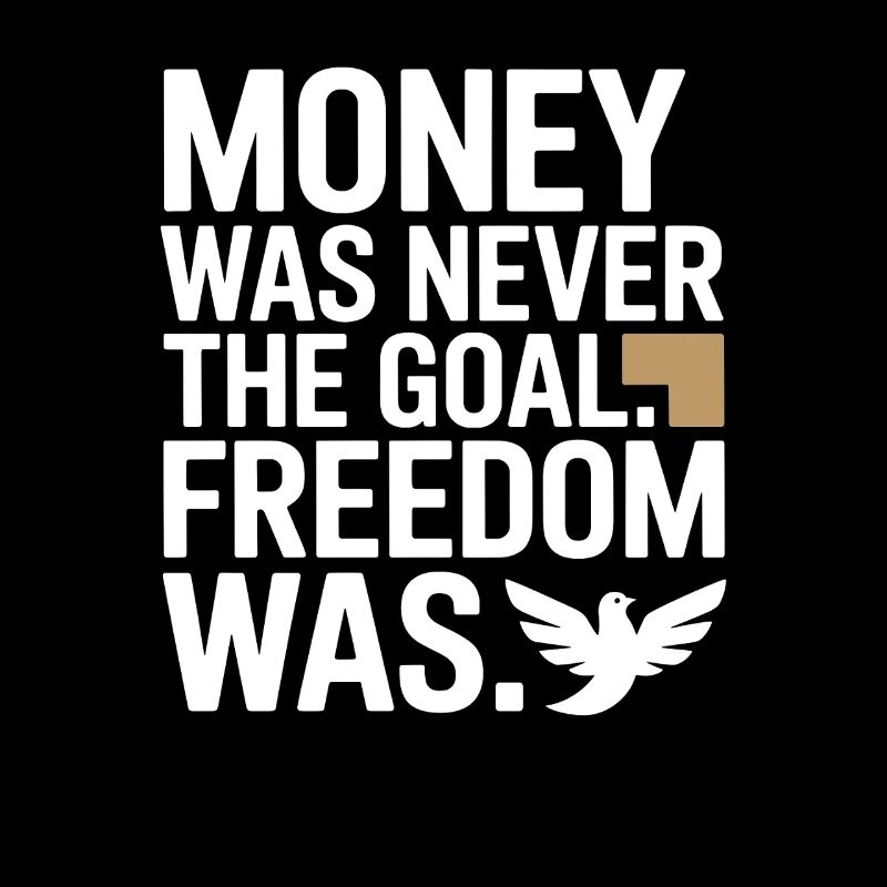 Objectif financier Esprit de liberté Entrepreneur Liberté