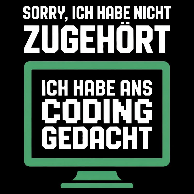 Coding Gedanke am Bildschirm