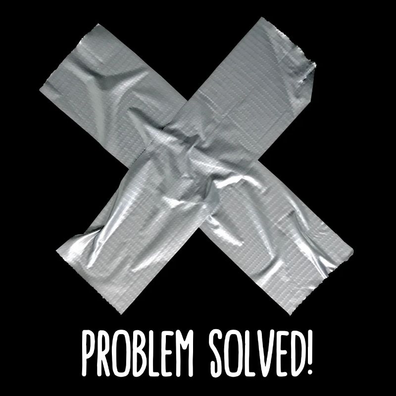 Problem solved (place on black item)