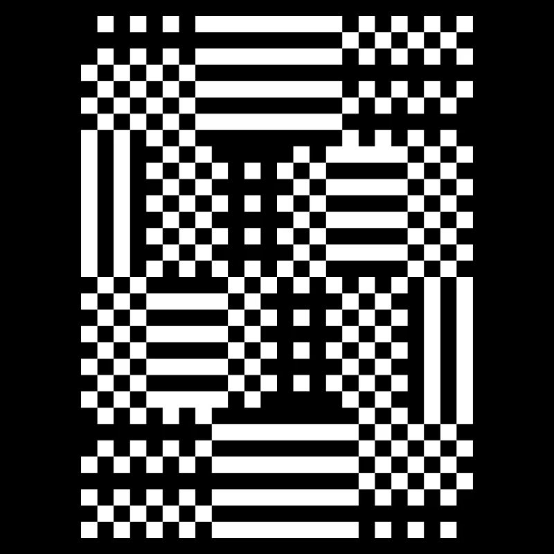 GridFlux Monochrome Optical Pattern