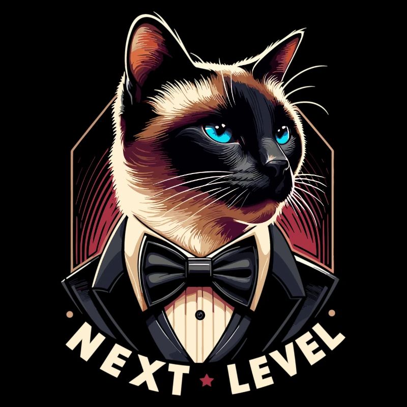 Siamese Cat Siamese Cat Next Level Suit Gift