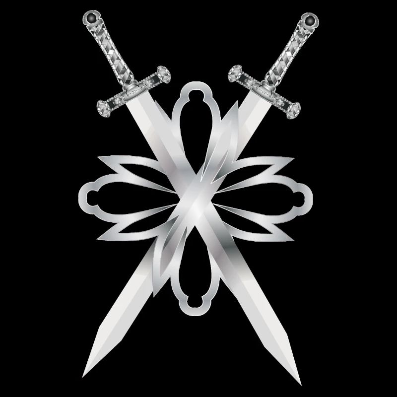 Deux épées ornées d’argent