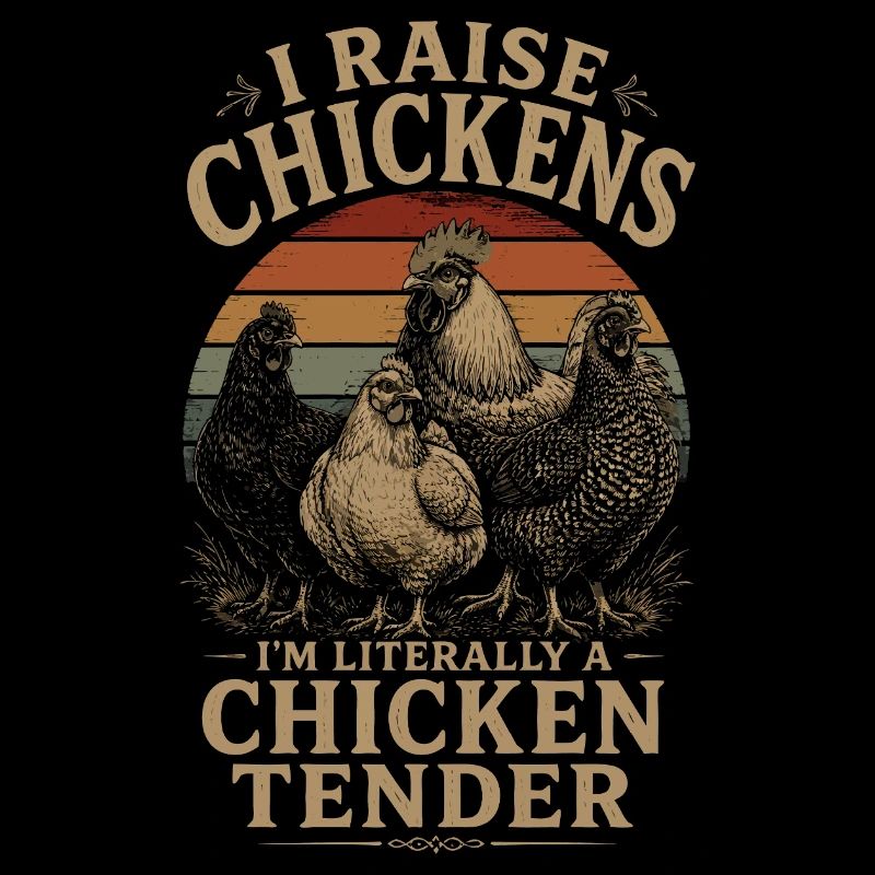 Humor Poules – Ich bin buchstäblich eine Chicken Tender Vin