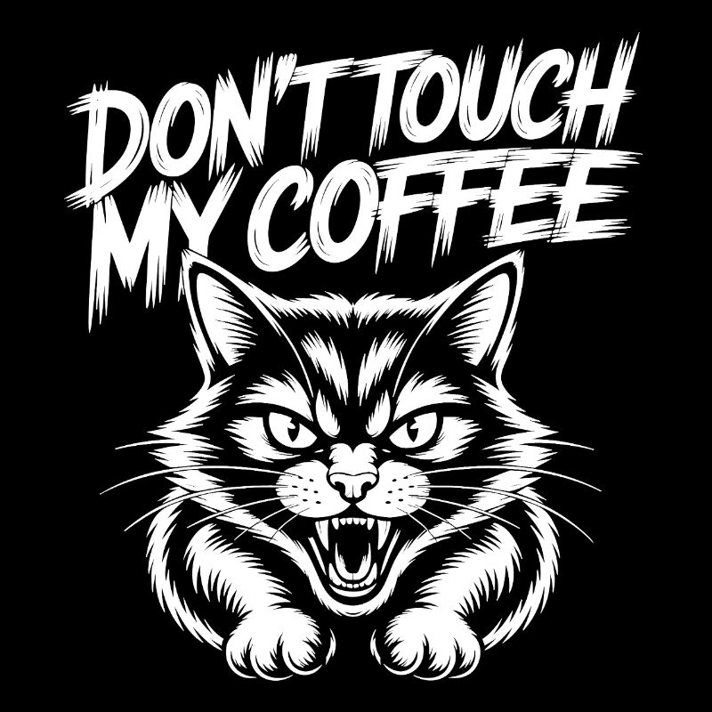 Ne touche pas à mon café – Chat qui siffle