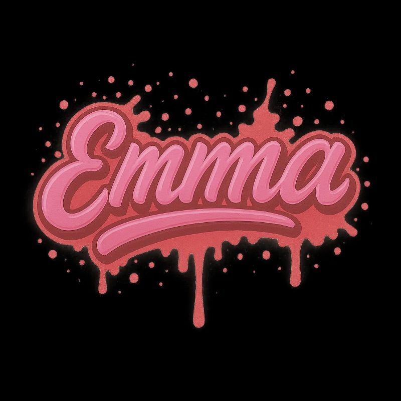 Graffiti Prénom Emma cadeau idéal imprimable 
