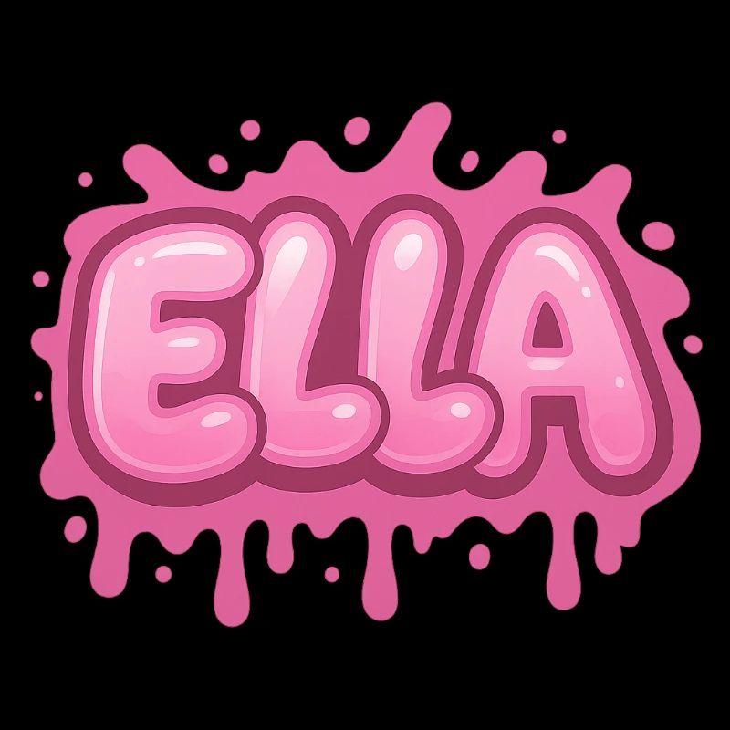 Graffiti  ELLA Prénom cadeau idéal imprimable