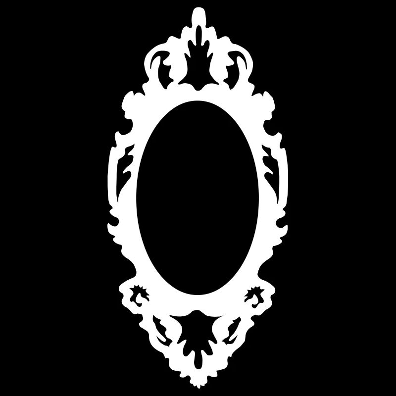 An antique mirror