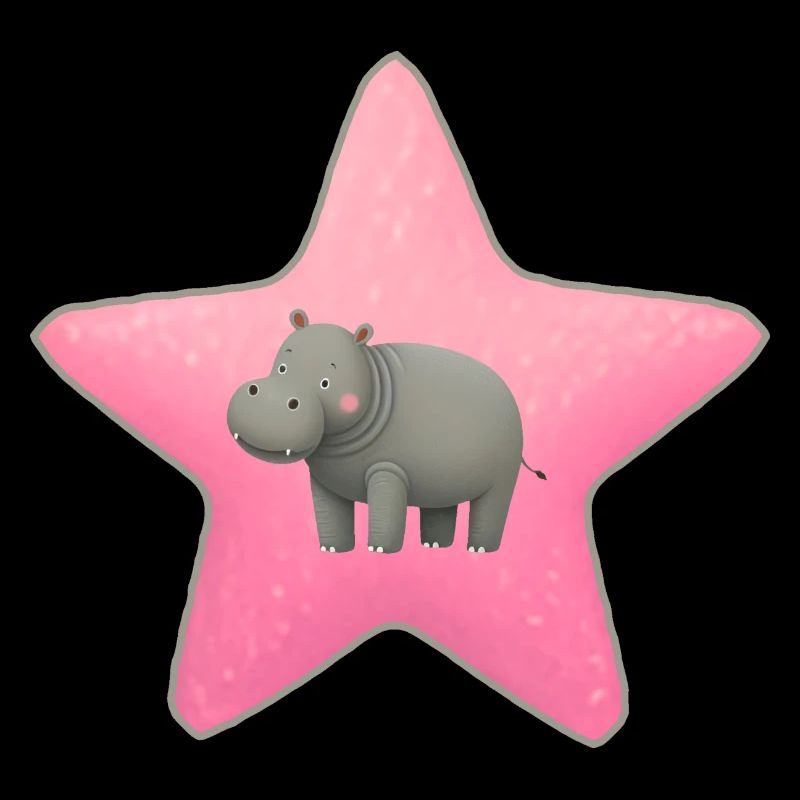 Hippopotame mignon bébé étoile enfants Design
