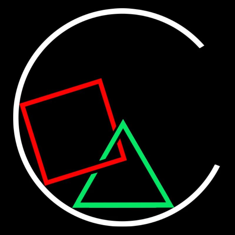 Carré et triangle dans un cercle